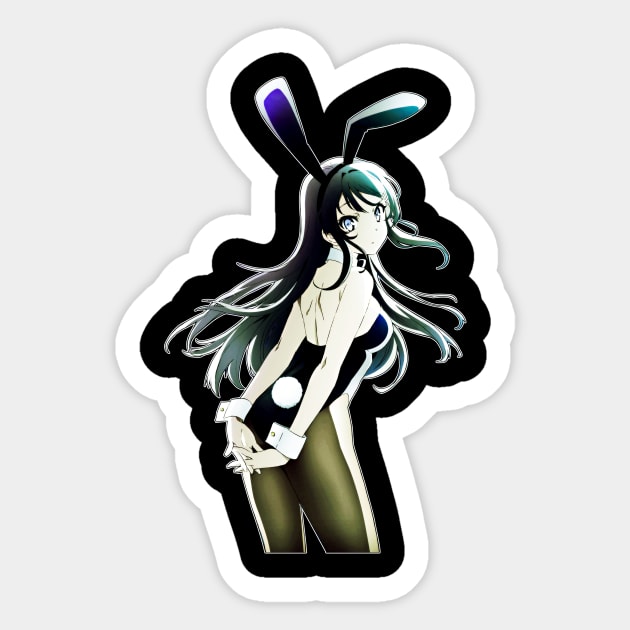 Cute & Sweet Bunny Girl Costume Sticker by designsenpai